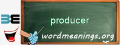 WordMeaning blackboard for producer